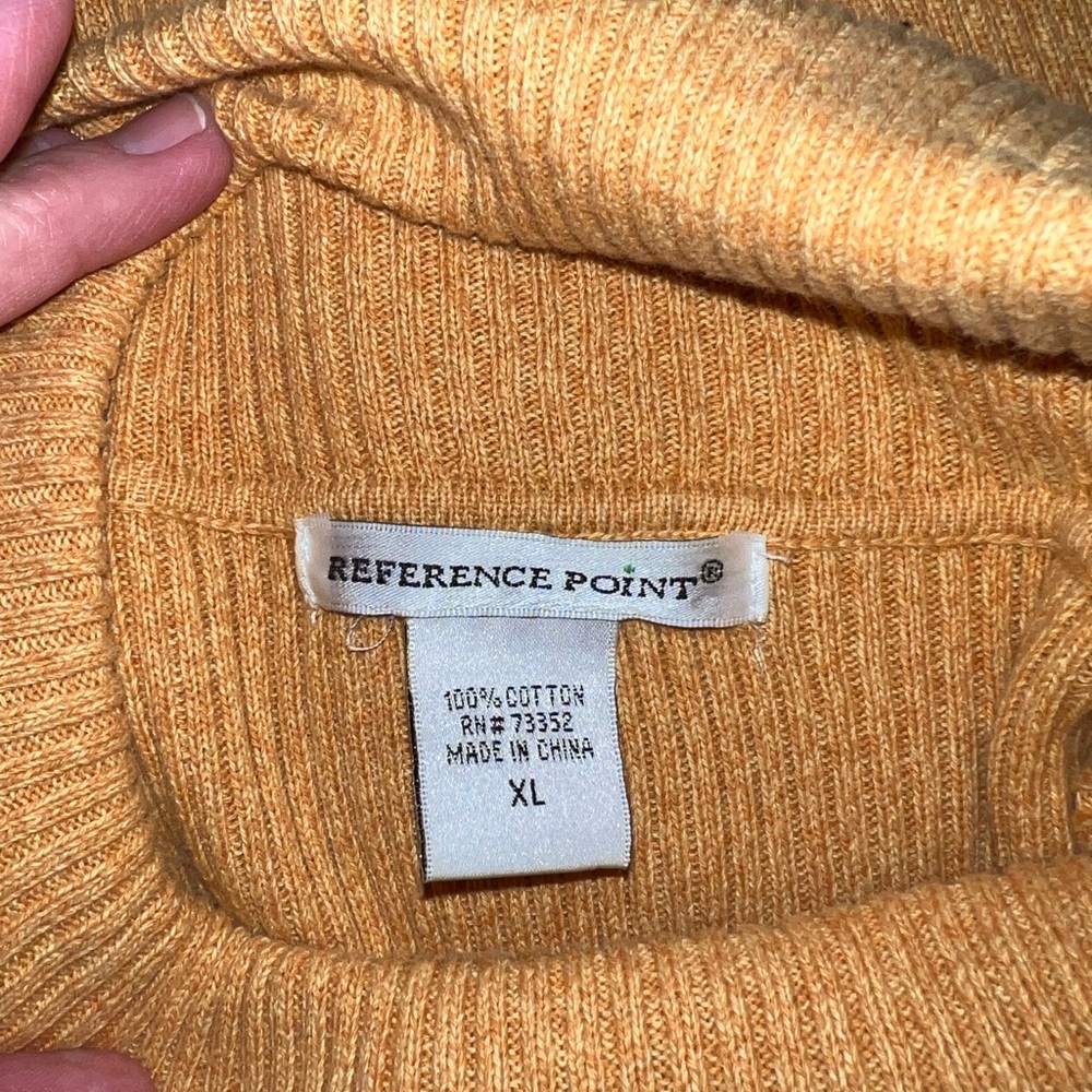 Reference Point Gold Turtleneck - Picture 3 of 3